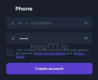 Register an account